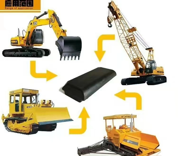 Made in China Crawler Track Rubber Pads Undercarriage Parts PC40 Excavator Protection Rubber Block Pitch