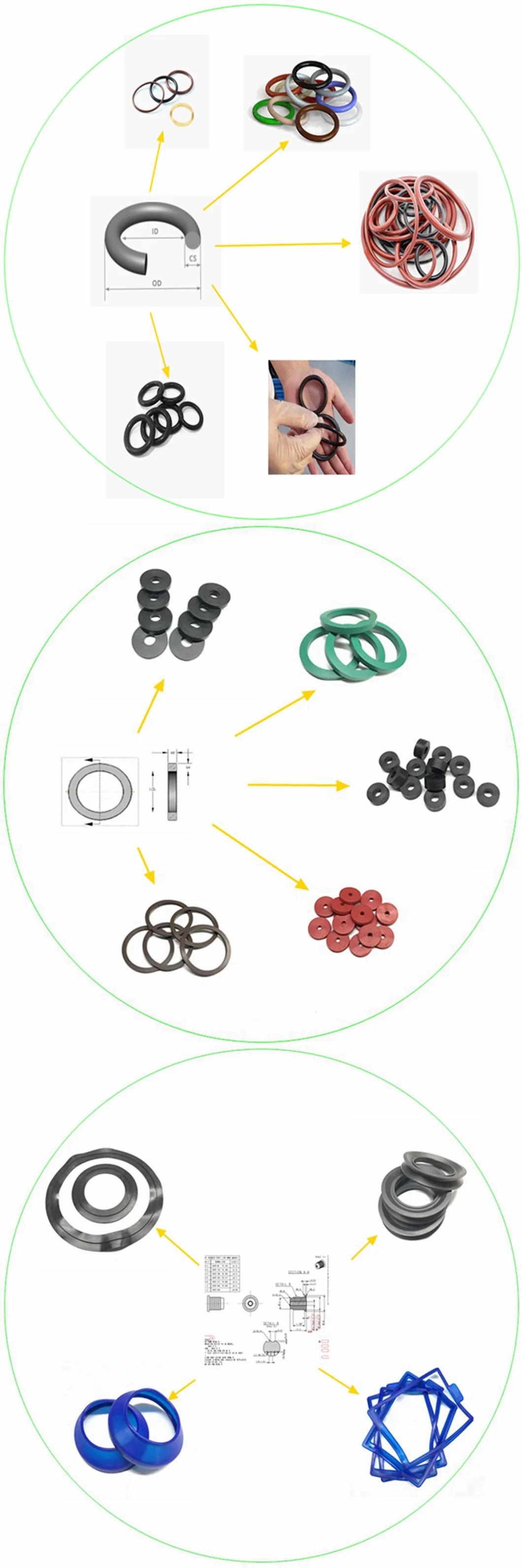 Good Quality NBR HNBR Buna Quad Ring for Sealing