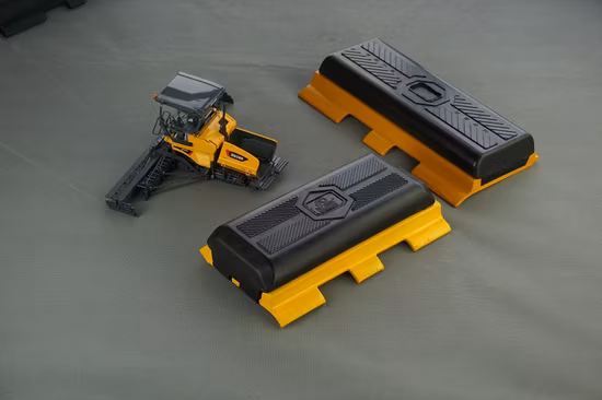 ボルトとナット付きトラック パッド ポリ/ゴム クリップ トラック パッド クローラ ユニット部品 144728 W2100、W220、W2200、W250I フライス盤トラック用ポリ グリップ標準システム